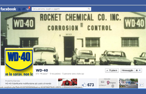 WD-40 tra gli amici di Facebook