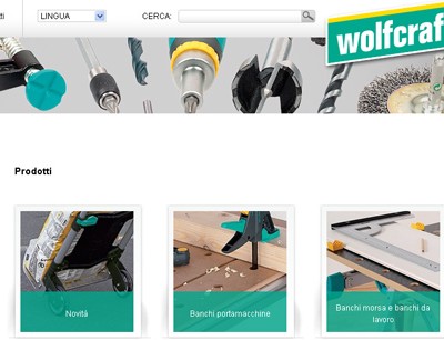Un nuovo sito web per Wolfcraft