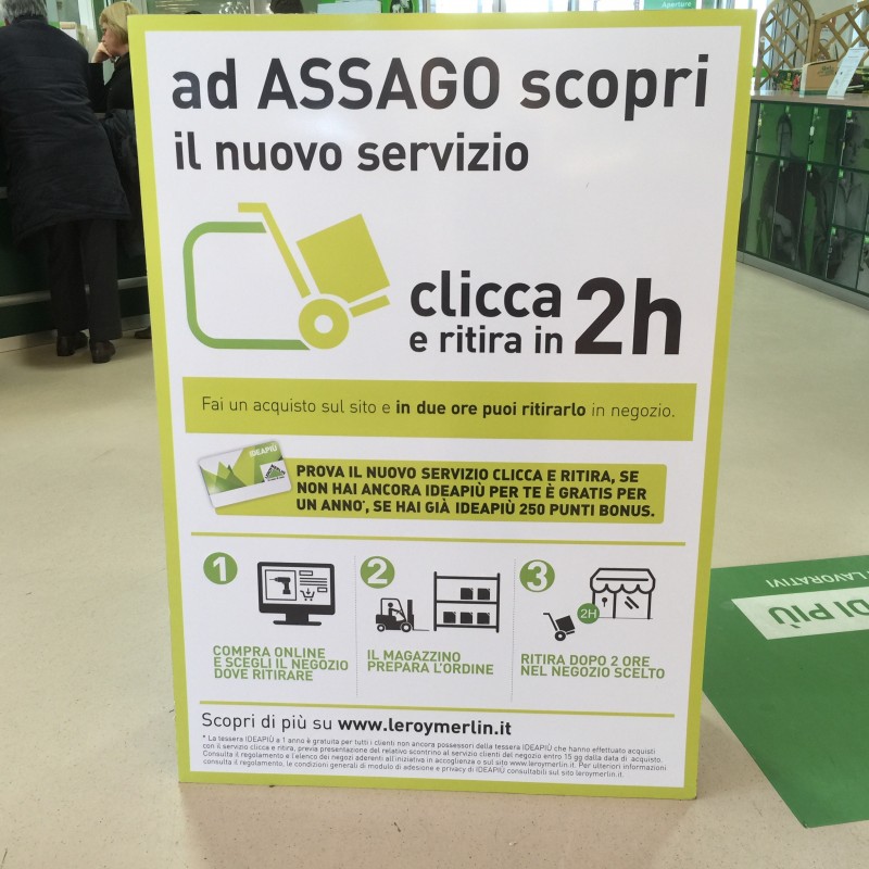 Nuovo Servizio Click&Collect Leroy Merlin