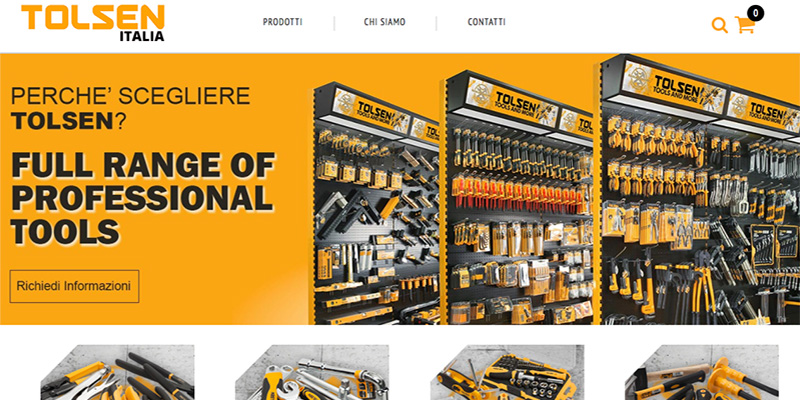 Tolsen, l’acquisto rapido si fa via web