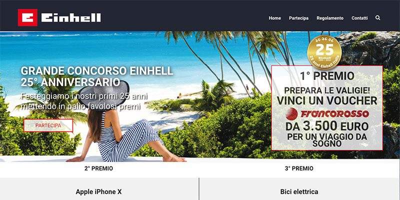 Partito il concorso &ldquo;Einhell 25esimo anniversario&rdquo;