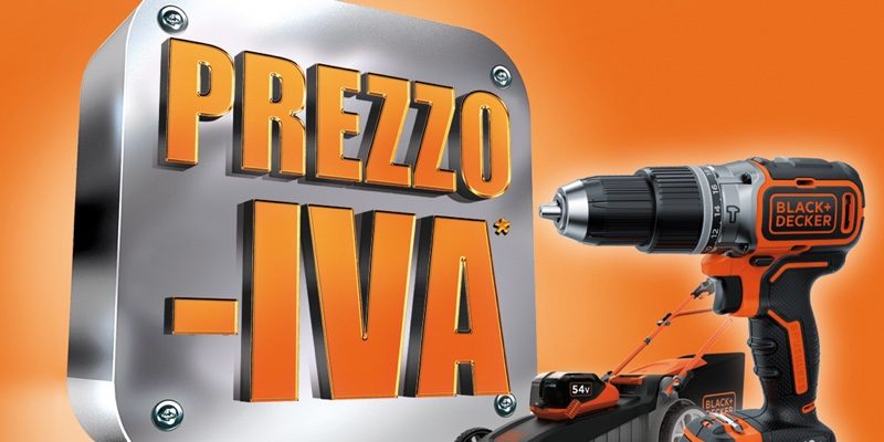 Anche quest&rsquo;anno, Black+Decker ti rimborsa l&rsquo;IVA