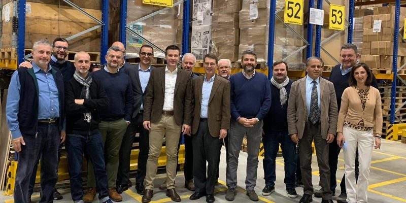 La forza vendite Wolfcraft Italia, in visita alla sede in Germania