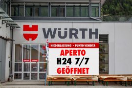 Il negozio Würth a Mules