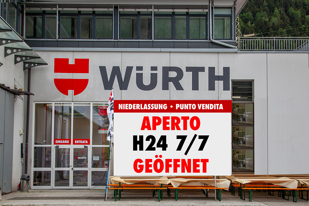 Il negozio Würth a Mules