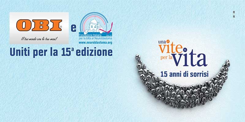 OBI Italia, 15 anni di &ldquo;Una Vite per la Vita&rdquo;