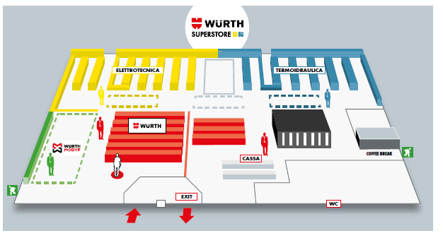 W&uuml;rth, nuovo superstore a Stezzano