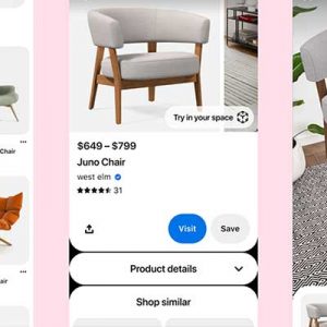Pinterest e la realtà aumentata per arredi e decorazione della casa