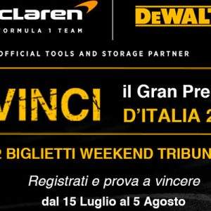 Il nuovo concorso &ldquo;Vinci il Gran Premio d&rsquo;Italia con DEWALT&rdquo;