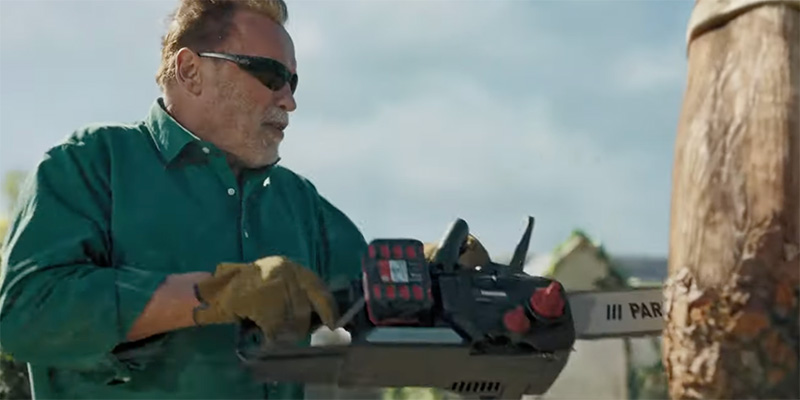Schwarzenegger testimonial per Parkside