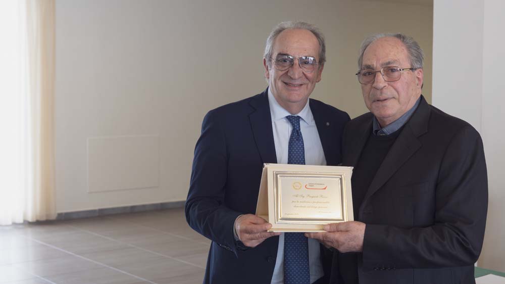 da sx: il presidente della Camera di Commercio di Trapani Giuseppe Pace e Pasquale Rizzo, fondatore di Keidea e attuale presidente del cda. 