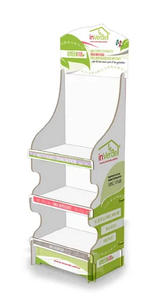La linea di espositori realizzati per inVERDE, la divisione consumer home&Garden