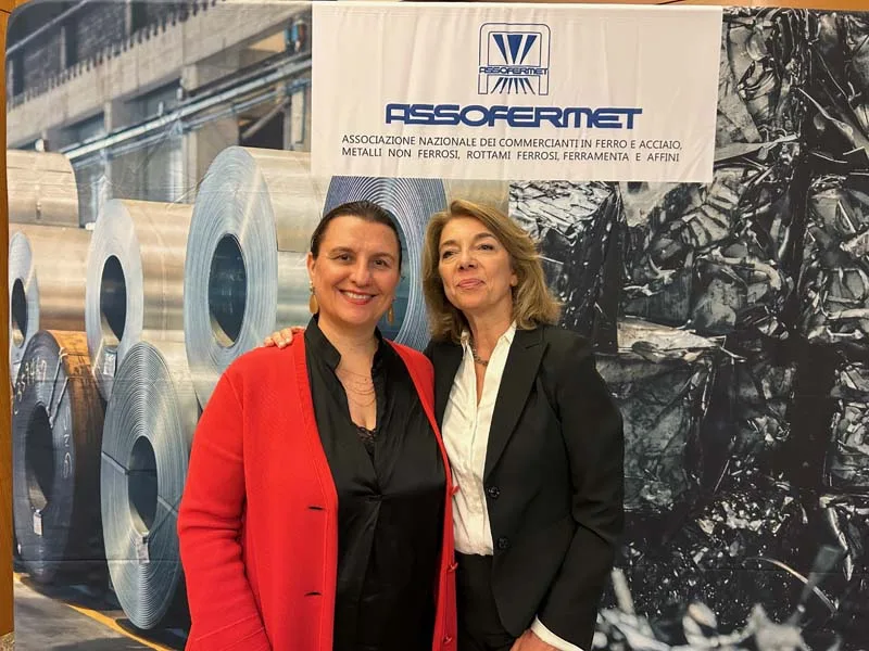 da sx: Sabrina Canese e Cinzia Vezzosi, presidente di Assofermet Ferramenta e Assofermet