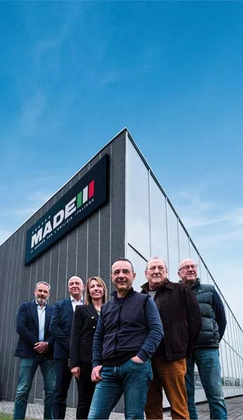 il CdA di Gruppo Made
da sinistra a destra: Gian Mario Blanchet, Gian Luca Bellini, Wanda Scaramellini, Giordano Azzini, Franco Ferrari e Marco Farina