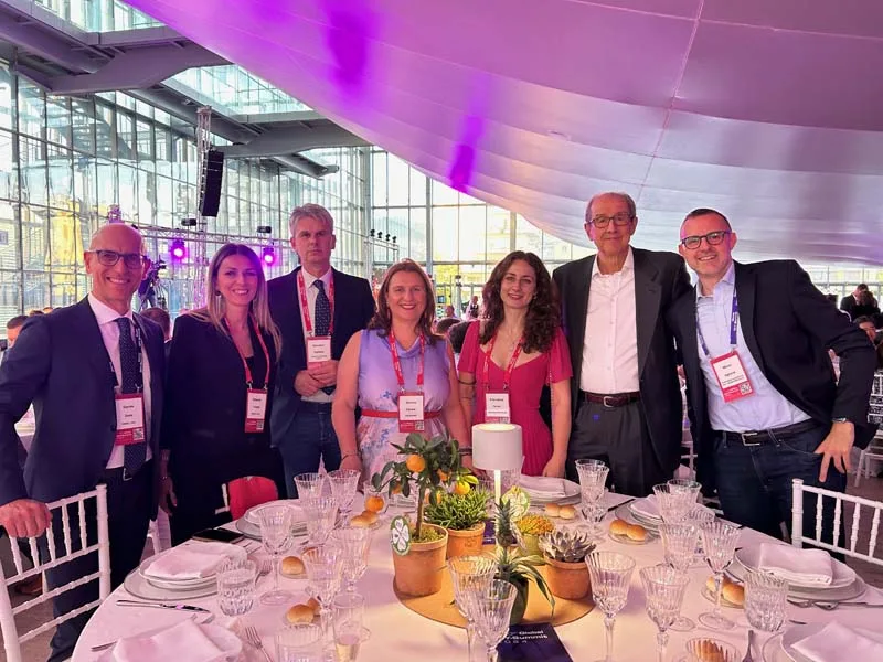 Da sx: Davide Doda e Roberta Felletti, Bosch Italia; Giovanni Viglietta, Viglietta; Sabrina Canese presidente Assofermet Ferramenta; Francesca Ferrari, Giovanni Ferrari; MIchele Tacchini vice presidente Assofermet Ferramenta; Marco Ugliano, Ferramenta&Casalinghi - Collins