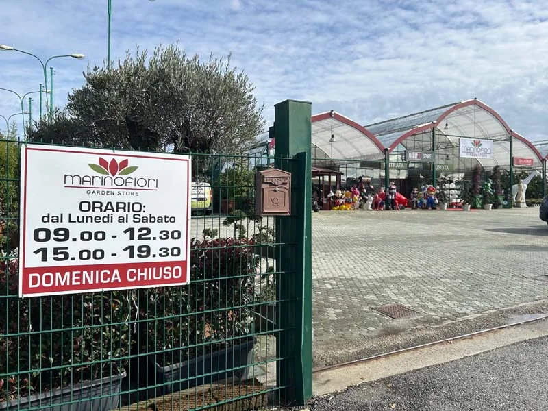 Il garden Marini Fiori a Rivoli (TO)