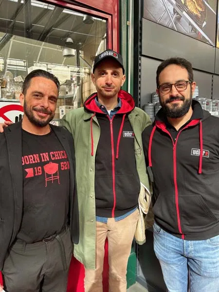 Marco Grappasonni, Retail Development Manager South/East EMEA, Aldo Romanelli, Brand Activation Specialist Italy e Claudio Cagliero, Area Manager Nord Ovest