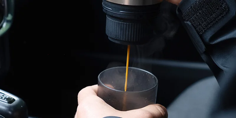 caffè espresso in macchina