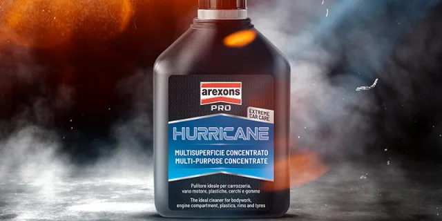 Il detergente Hurricane nella linea Car Care PRO di Arexons