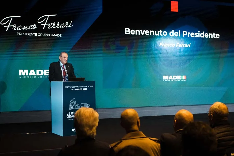 Congresso Gruppo MADE, Roma 2025 - il presidente Franco Ferrari