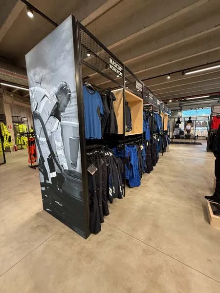 Lo showroom Mascot a Bergamo