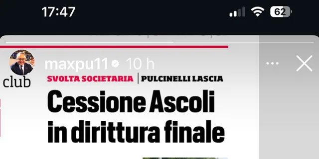 Pulcinelli, si chiude il capitolo Ascoli Calcio