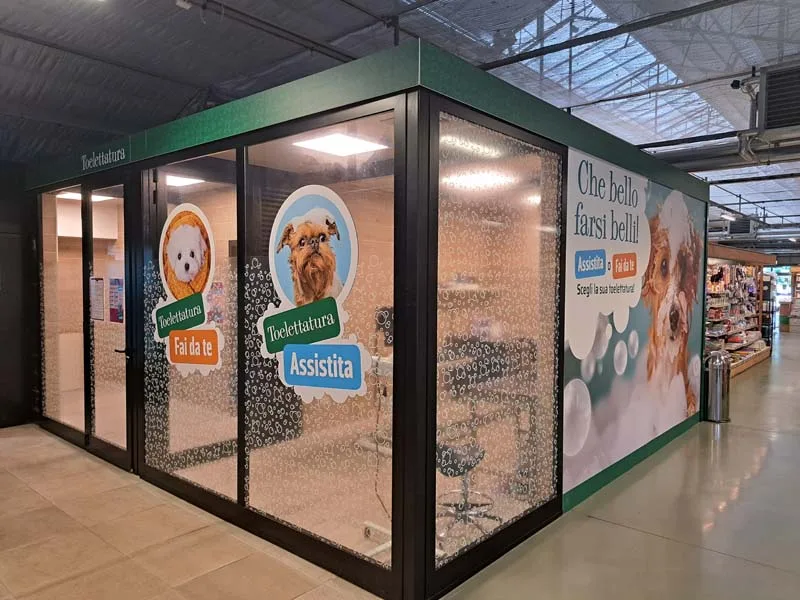 Viridea Cusago, lo spazio toelettatura cani