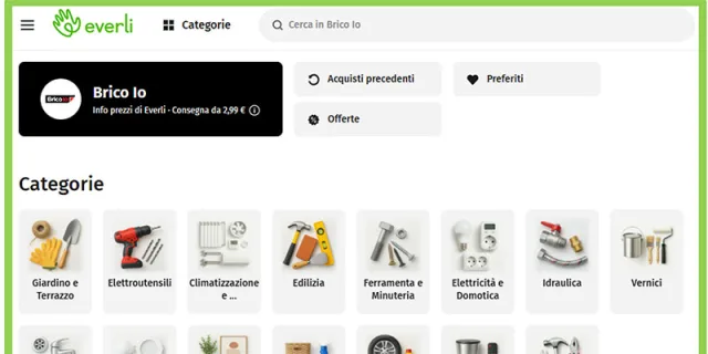 Brico io porta il fai-da-te a domicilio con Everli