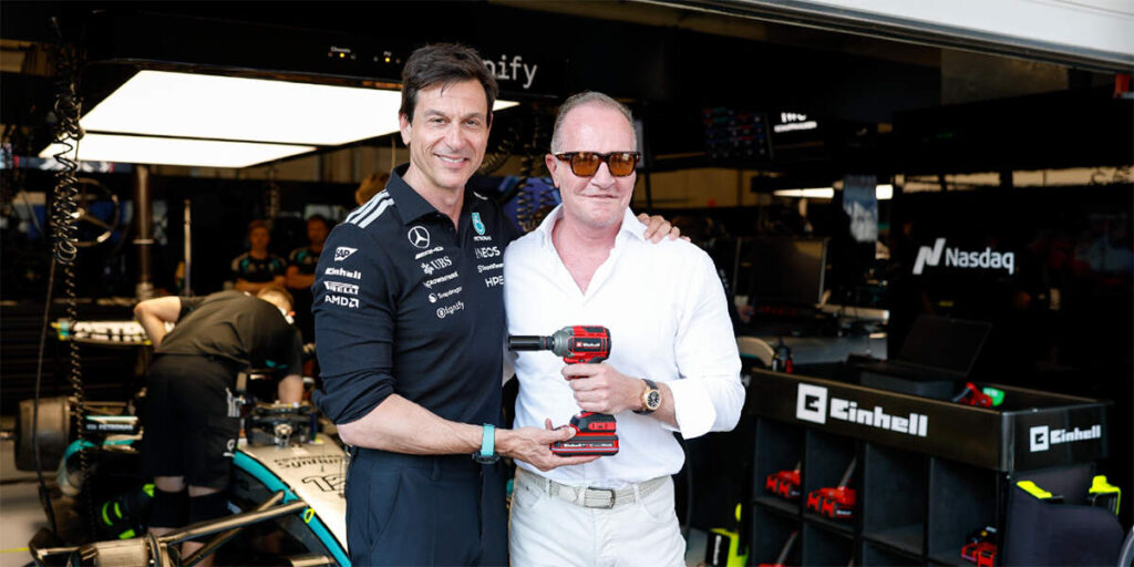 Einhell e il team Mercedes-AMG Petronas F1 rinnovano la partnership