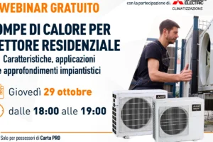 Tecnomat e Mitsubishi Electric, un webinar sulle pompe di calore e i sistemi idronici